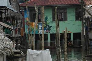 The slums of Belen village in Iquitos