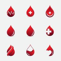 Ilustración de vector de logo de sangre