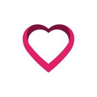 Love heart logo and symbol vector