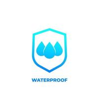 waterproof icon water resistant vector