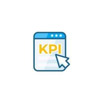 KPI Key Performance Indicator vector