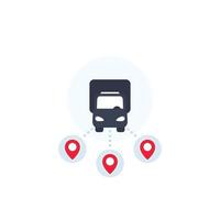 Logistics and delivery services vector icon