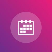 Schedule or calendar icon vector