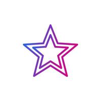 Star icon vector