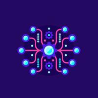Automation and software integration vector icon