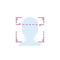 Face recognition or facial scan vector