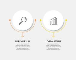 Vector infographic template with icons and 2 options or steps Infographics for business concept