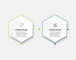 Vector infographic template with icons and 2 options or steps Infographics for business concept