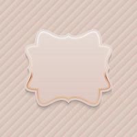 Beautiful Abstract Baclground with Blank Empty Frame and Realistic Ribbon vector