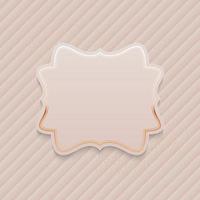 Beautiful Abstract Baclground with Blank Empty Frame and Realistic Ribbon vector