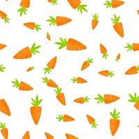patrón de zanahoria sin costuras vector