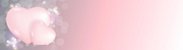 Valentine s Day Background Design Template for advertising or web or social media and fashion ads vector