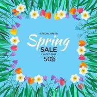 Natural Light Spring Sale Background vector