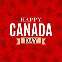 Happy Canada Day Background greeting card vector