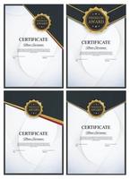 Certificate template Background Collection Set vector