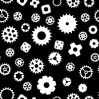 Abstract Wheel Gear Design Seamless Pattern vector