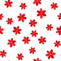 Seamless flower floral pattern vector