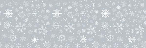 Abstract Winter Design Seamless Pattern Background with Snowflakes for Christmas and New Year Poster