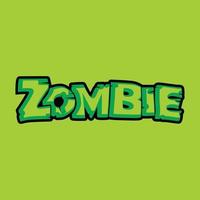 Zombie Typographic Tshirt Design vector