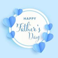 Father day banner in paper cut style vector