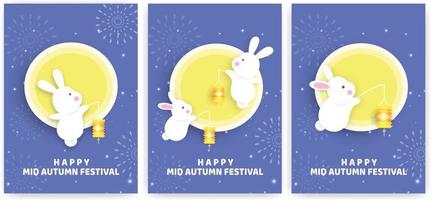 Mid autumn festival sale banner vector