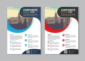 flyer business template for layout brochure promotion or annual report company vector