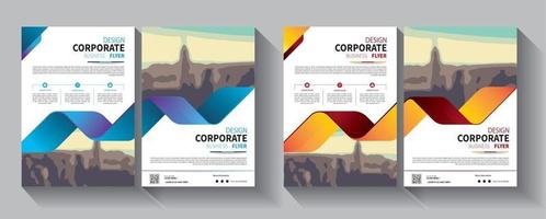 flyer business template for layout brochure promotion or annual report company vector