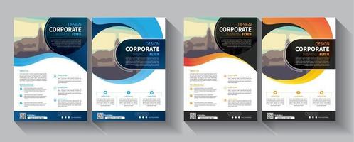 flyer business template for layout brochure promotion or annual report company vector