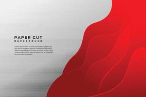 red white modern abstract background design vector