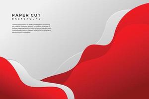 red white modern abstract background design vector