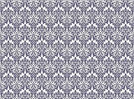 Horizontally And Vertically Repeatable Vector Seamless Damask Vintage  Pattern
