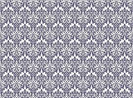 Horizontally And Vertically Repeatable Vector Seamless Damask Vintage  Pattern