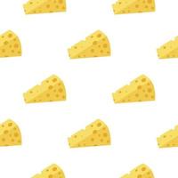 Cheesy seamless pattern. Vector illustration