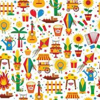 Festa Junina village festival in Latin America. vector