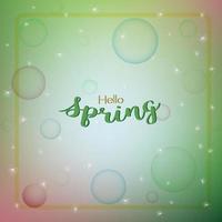 Colorful spring abstract background light with bokeh vector