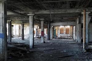 edificio abandonado antes de ser derribado foto