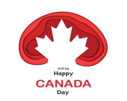 Canada Day Paper Abstract Vector