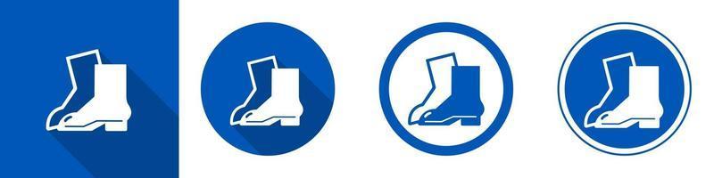 Symbol Wear Foot Protection vector