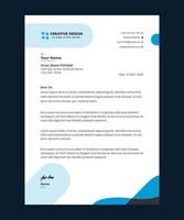Business style letterhead template design vector