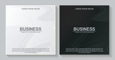 portada de negocios en blanco y negro vector
