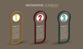 modern text box template banner Infographics vector