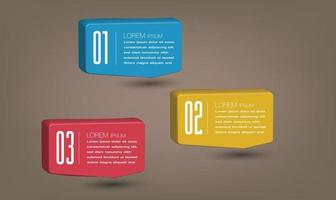 modern text box template banner Infographics vector