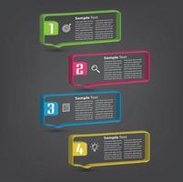 modern text box template banner Infographics vector