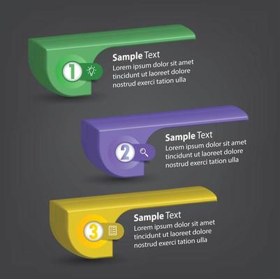 modern text box template banner Infographics
