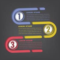 modern text box template banner Infographics vector