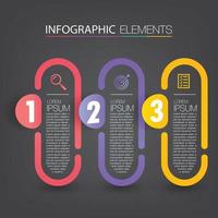 modern text box template banner Infographics vector