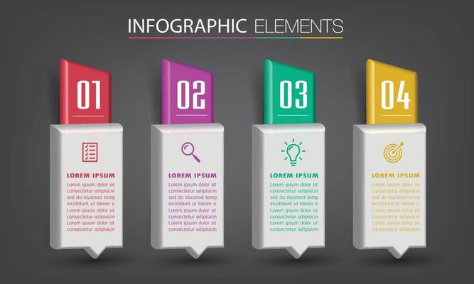 modern text box template banner Infographics