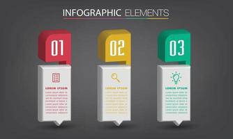 modern text box template banner Infographics vector