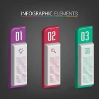 modern text box template banner Infographics vector