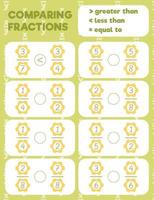 página de impresión de práctica de matemáticas vector